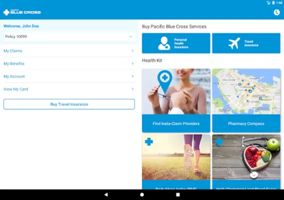 Pacific Blue Cross Mobile android App screenshot 3